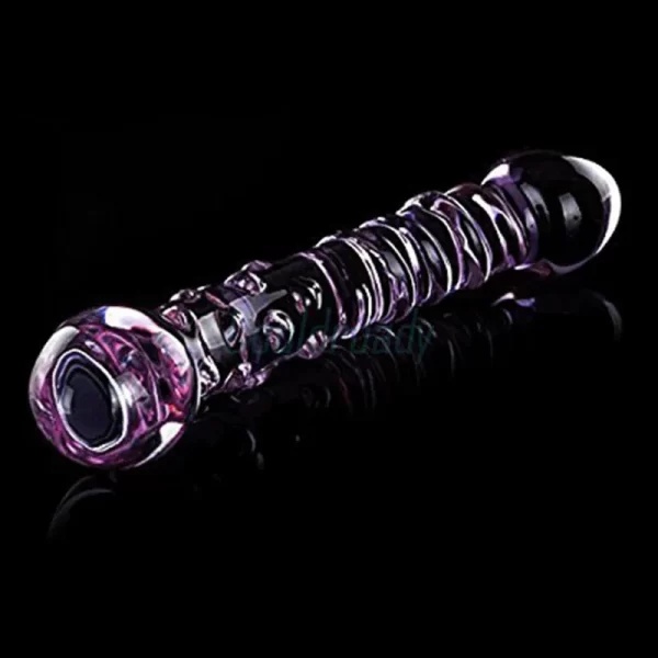 Glas Purple Rain Ribbed Glass - Image 5